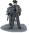 Two Policemen with batons.